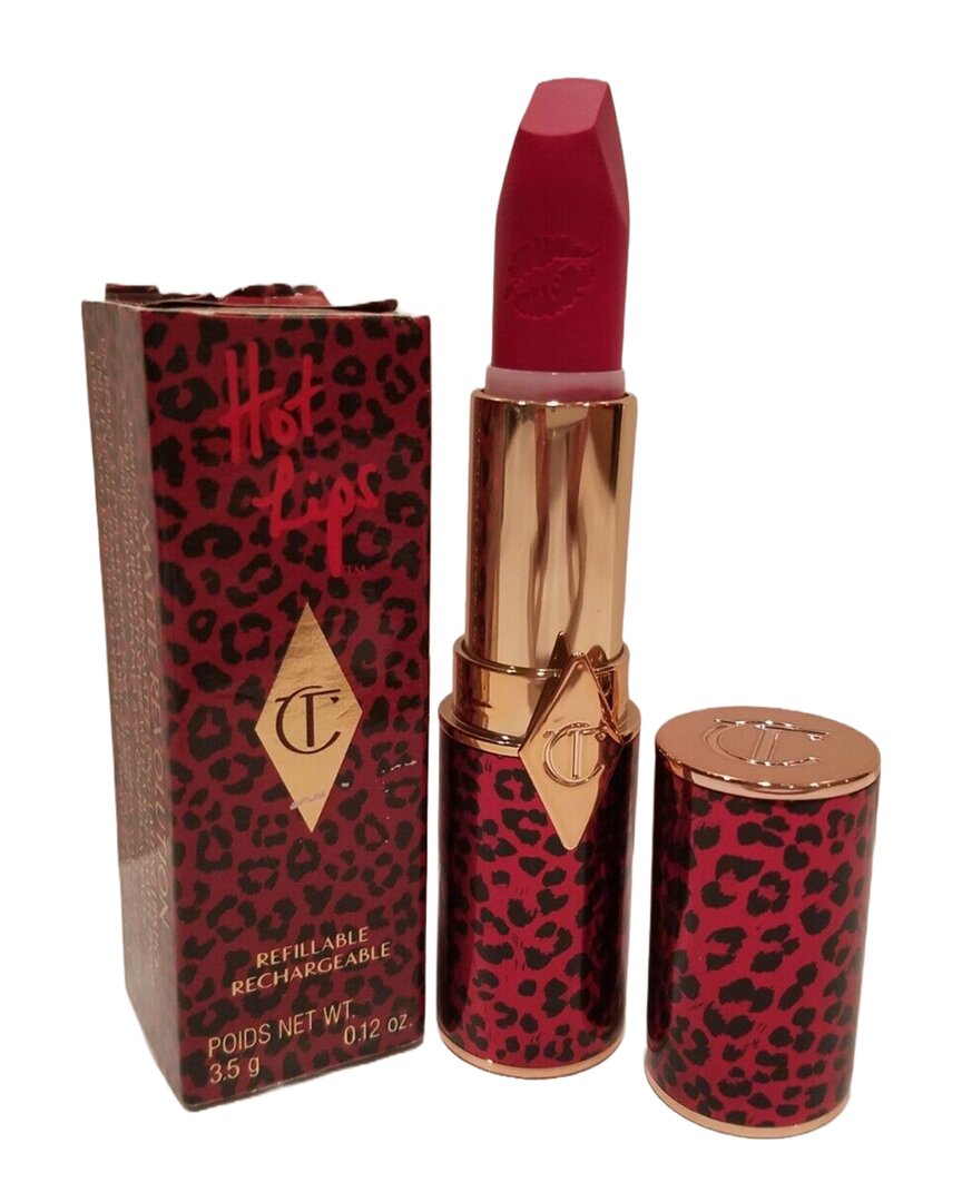 Charlotte Tilbury 0.12oz Patsy Red Hot Lips Refillable Rechargeable Lipstick In White