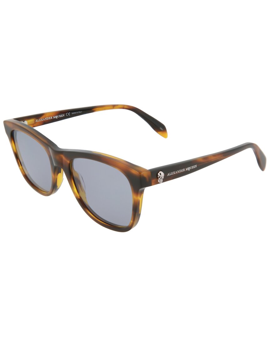 Shop Alexander Mcqueen Unisex Am0158s 54mm Sunglasses In Yellow
