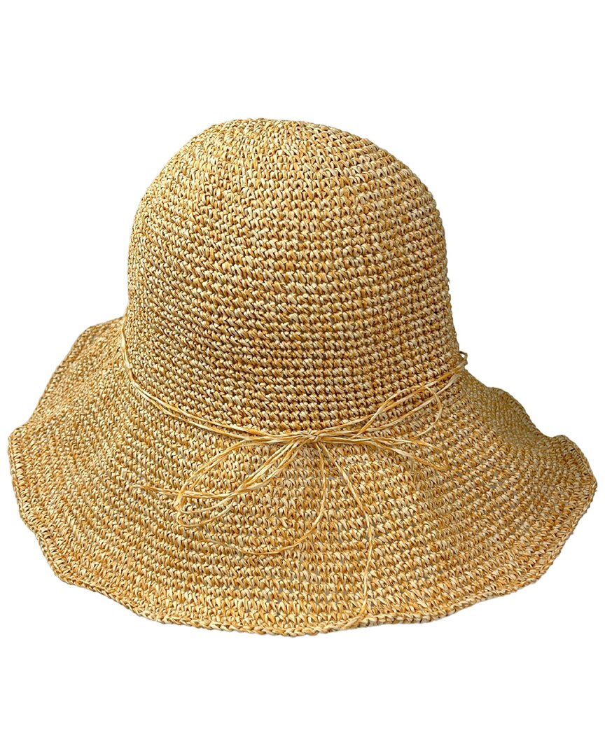 Marcus Adler Packable Straw Bucket Hat In Brown