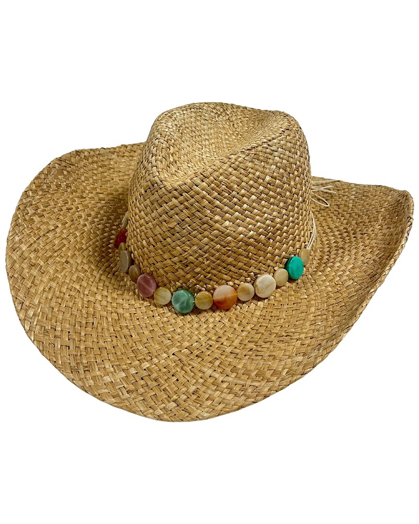 Marcus Adler Straw Cowboy Hat In Brown