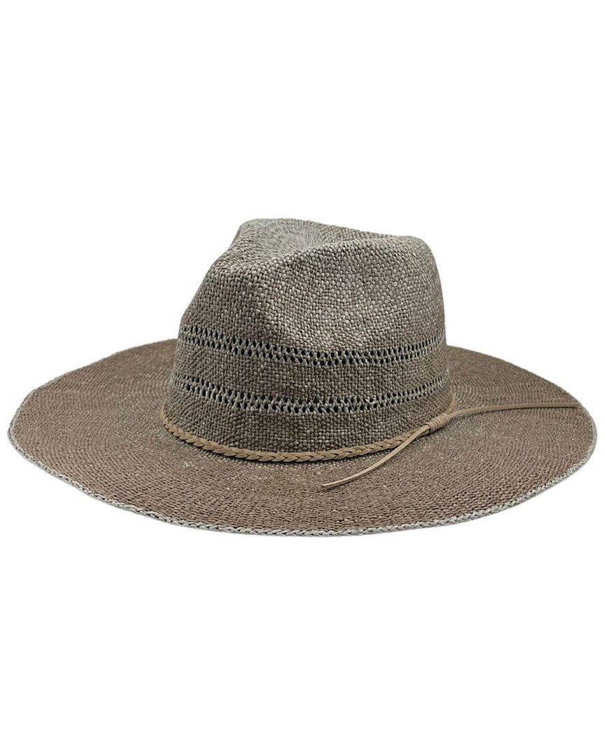 Marcus Adler Straw Panama Hat In Brown