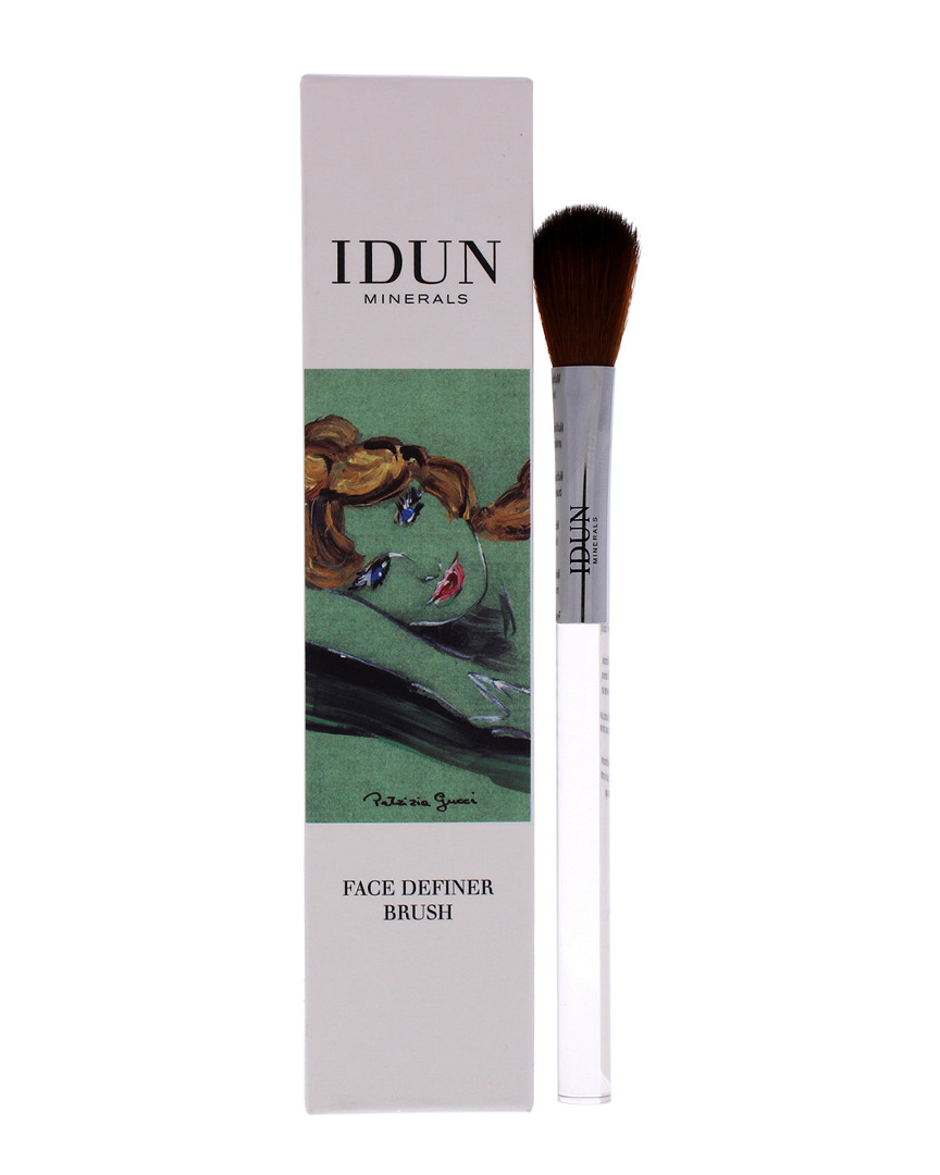 Idun Minerals Face Definer Brush #012 In White