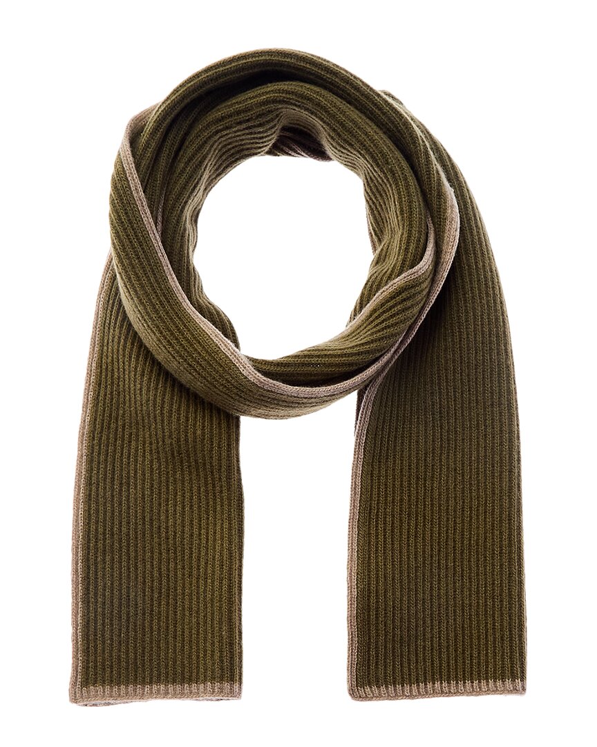 Shop Portolano Cashmere Scarf In Green