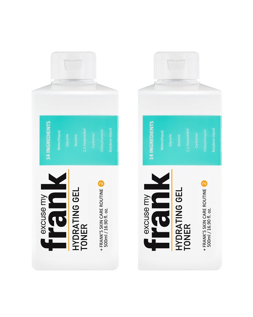 Excuse My Frank Unisex 16.9oz Hydrating Gel Toner Pack Of 2