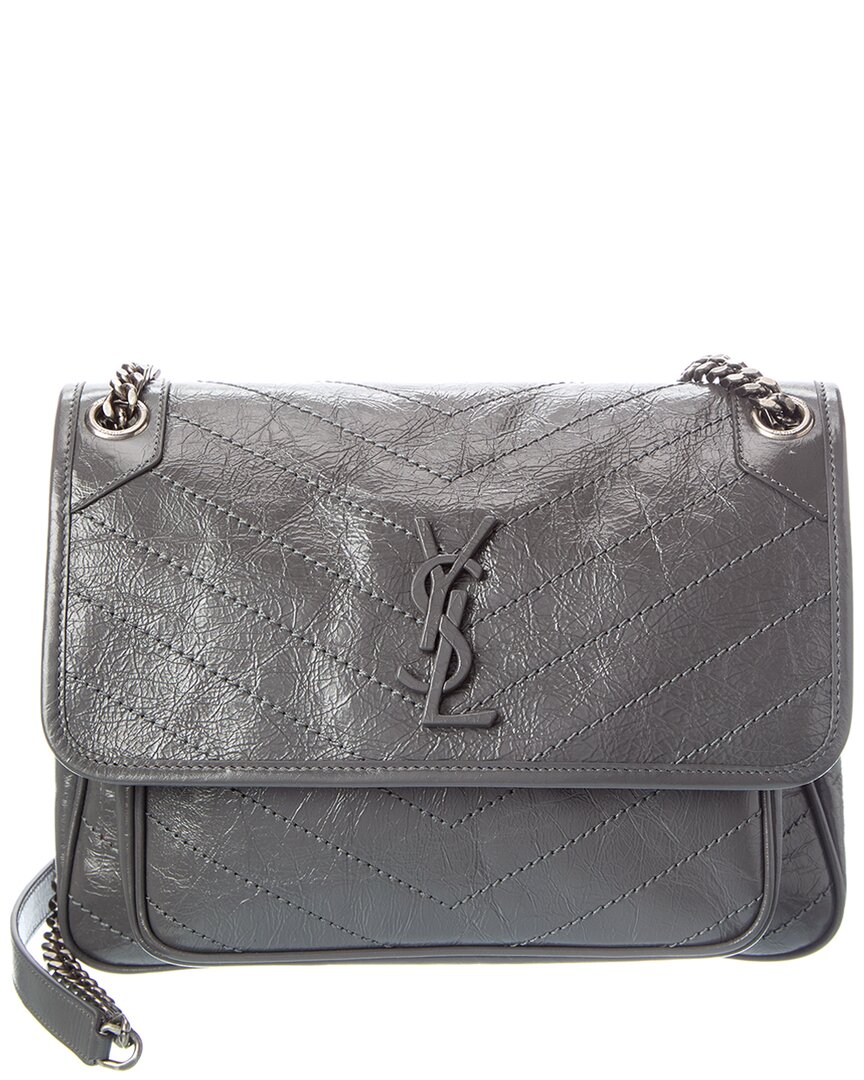 Saint Laurent Niki Medium Leather Satchel
