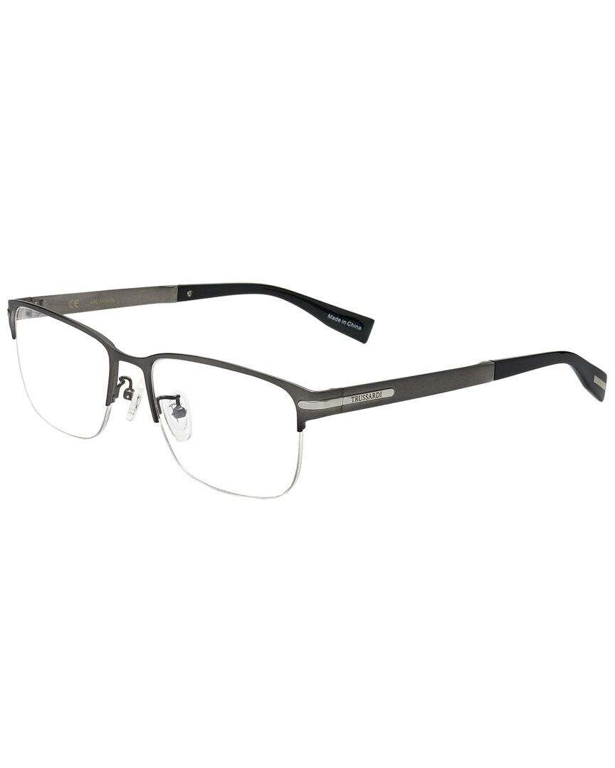 Trussardi Men's Vtr119 56mm Optical Frames In Grey