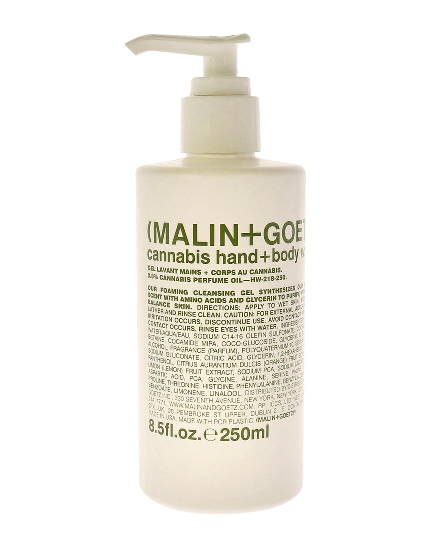 Malin + Goetz Malin+goetz Unisex 8.5oz Cannabis Hand And Body Wash In White