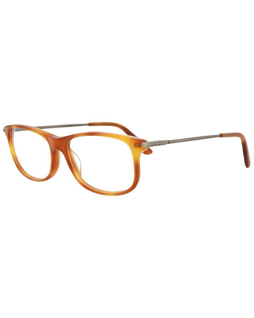 Shop Bottega Veneta Men's Bv0187o 54mm Optical Frames In Brown