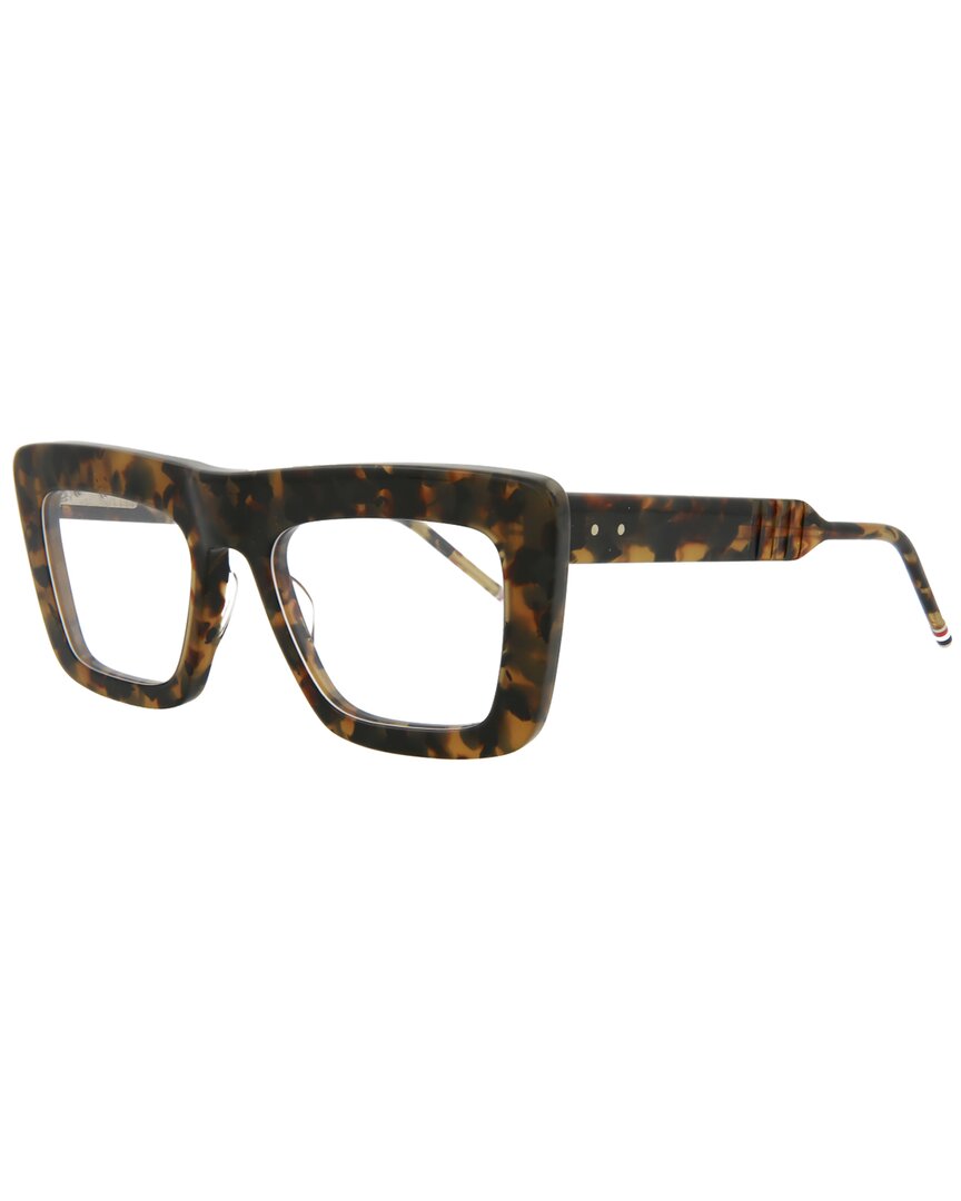 Thom Browne Unisex Tbx415 52mm Optical Frames In Brown