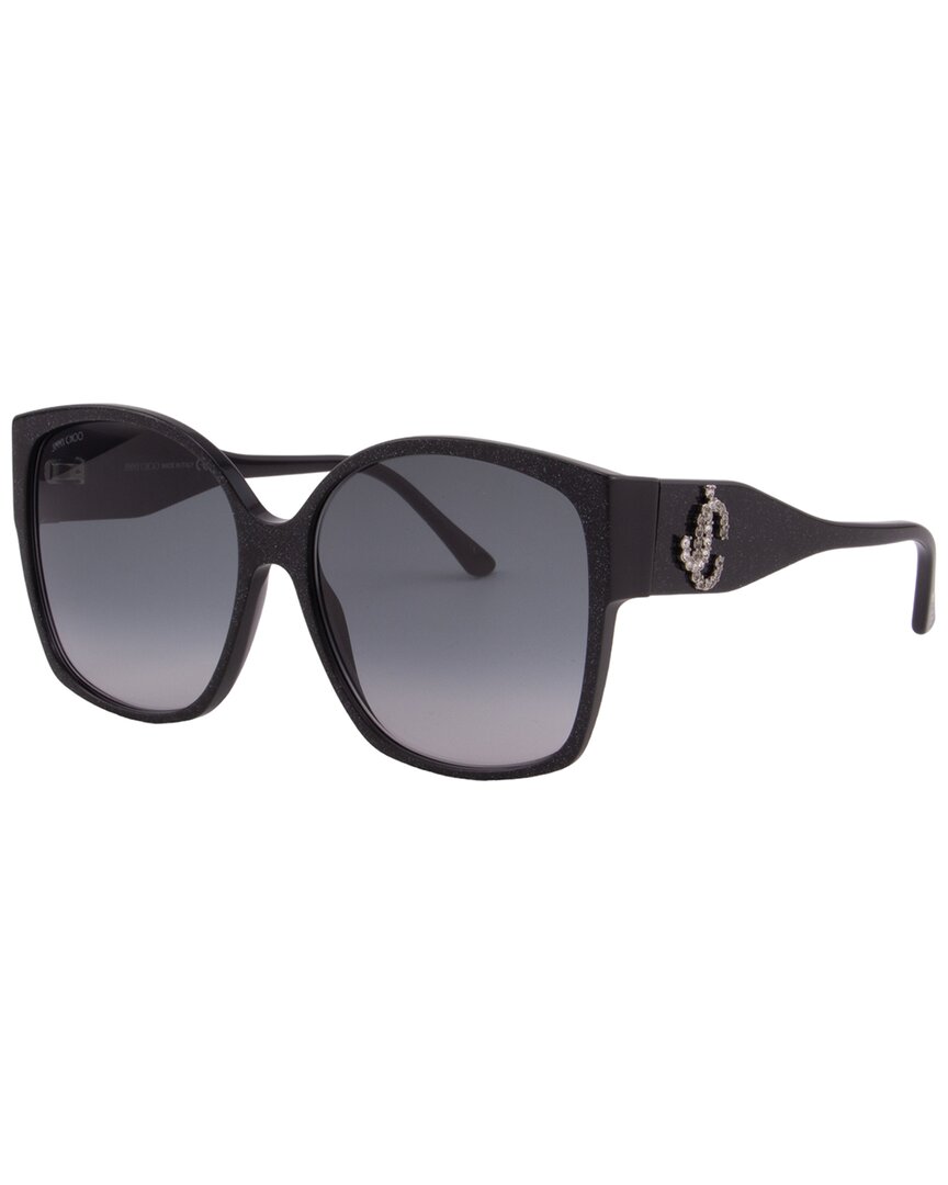 Shop Jimmy Choo Women's Noemi/s 61mm Sunglasses In Black