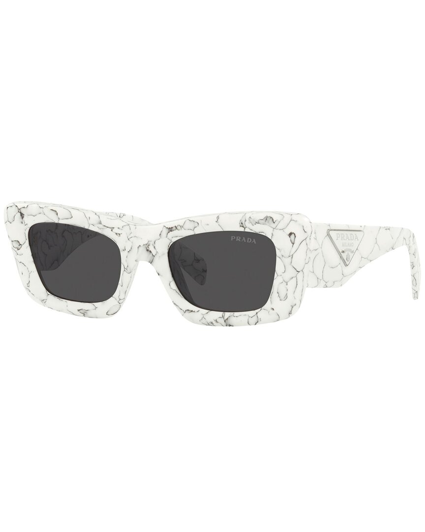 Shop Prada Women's 13zs 50mm Sunglasses In White