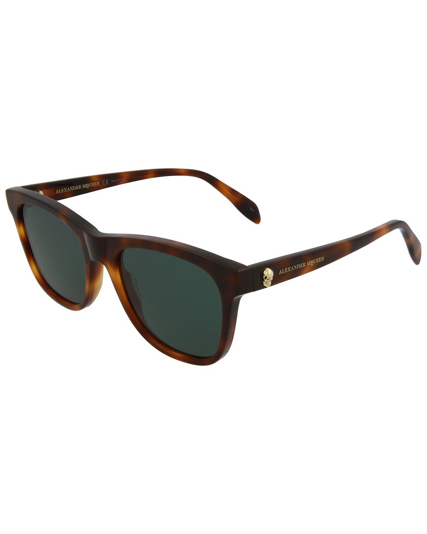 Shop Alexander Mcqueen Unisex Am0158s 150mm Sunglasses In Brown