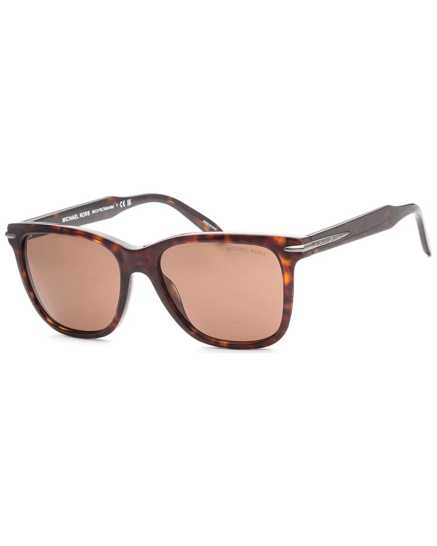 Shop Michael Kors Men's Mk2178 54mm Sunglasses In Brown