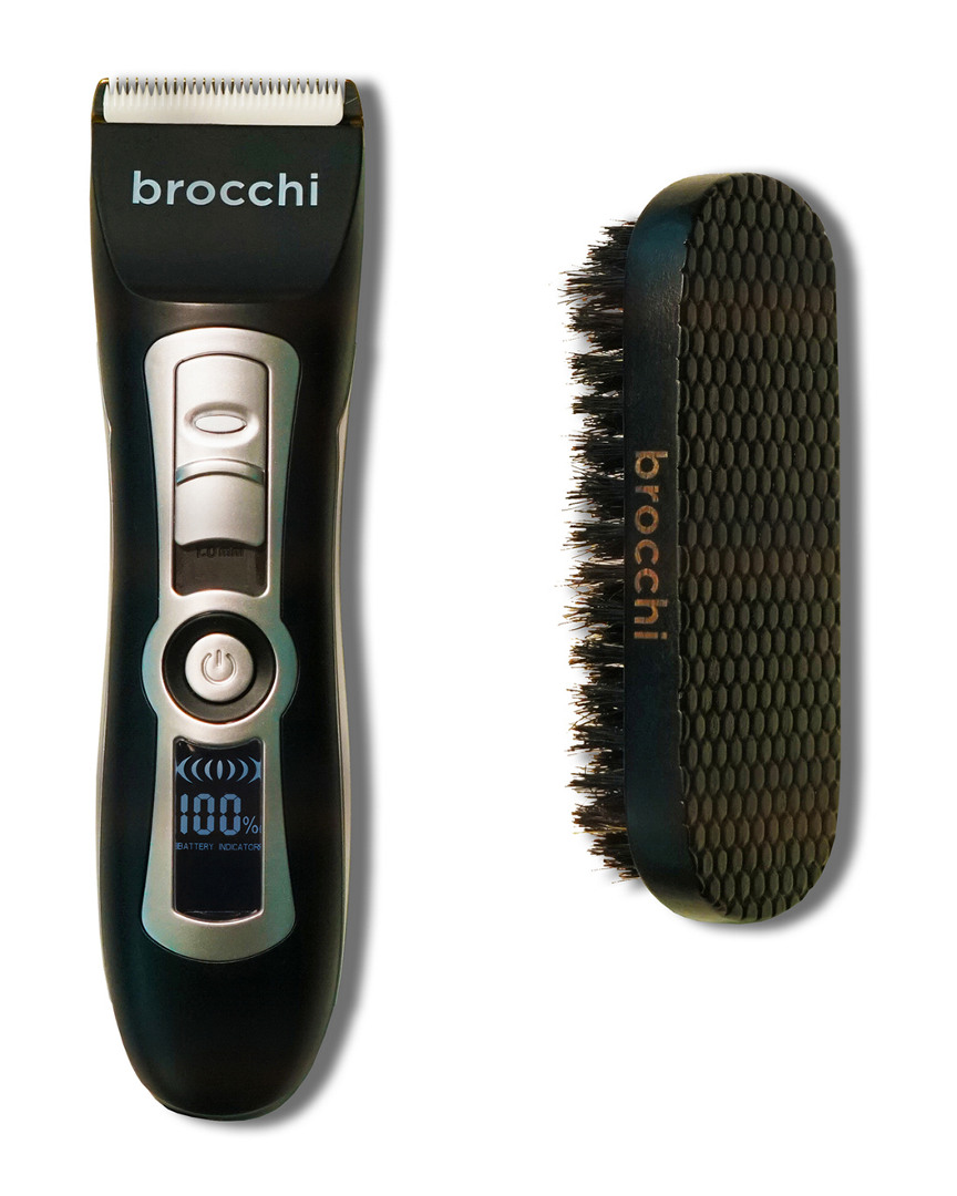 Sebastian Brocchi Brocchi Electric Trimmer + Beard Brush In White