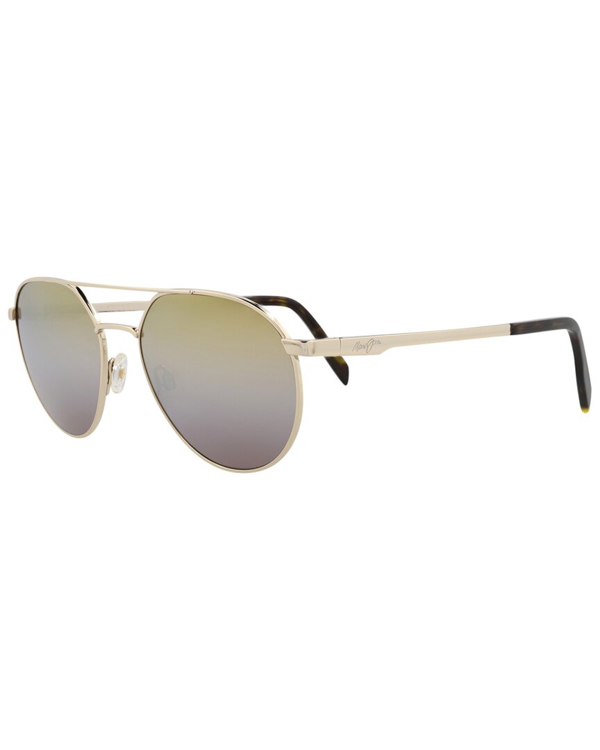 Maui Jim Unisex Dgs830 55mm Polarized Sunglasses In Yellow