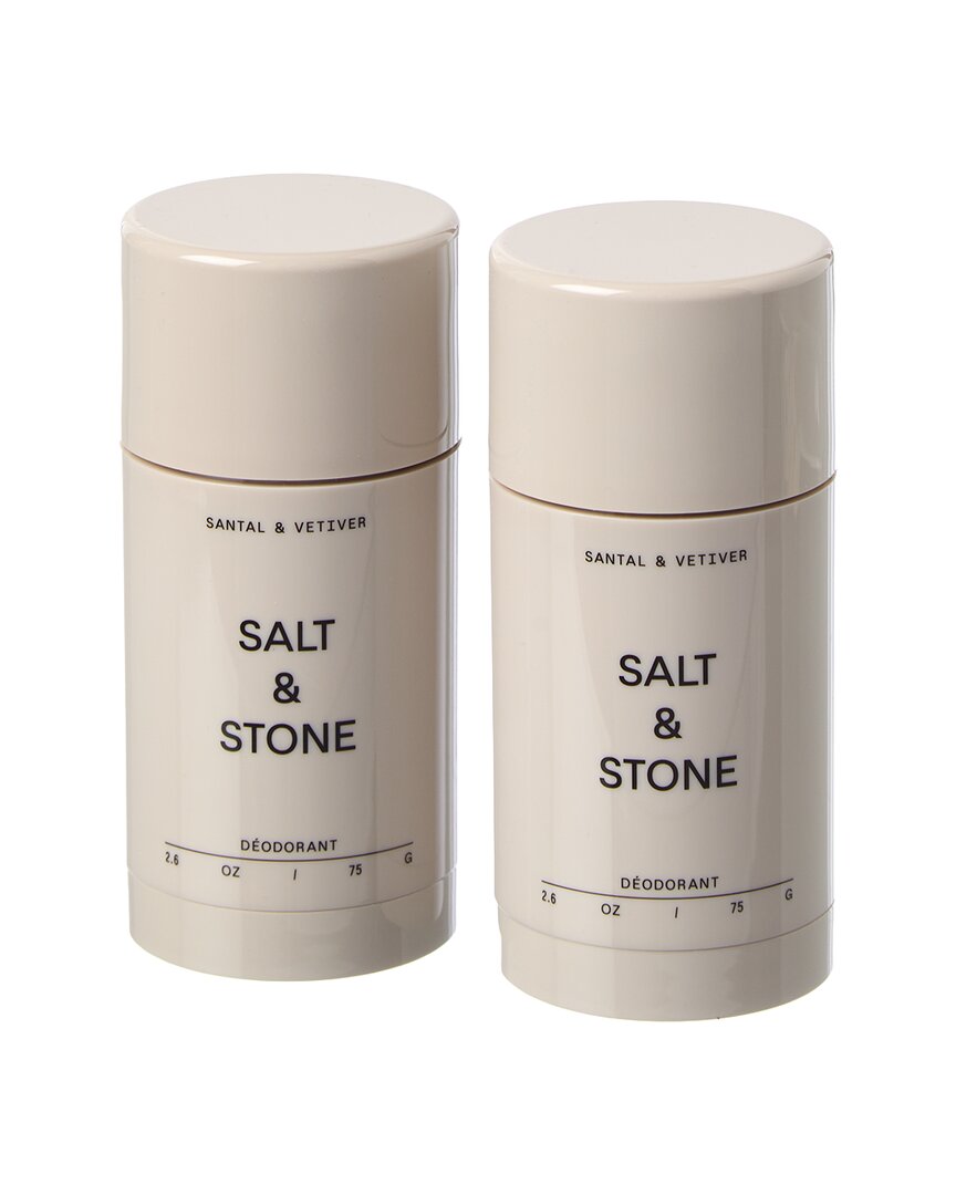 Salt & Stone Unisex 2.6oz 2pk Santal & Vetiver Deodorant Duo