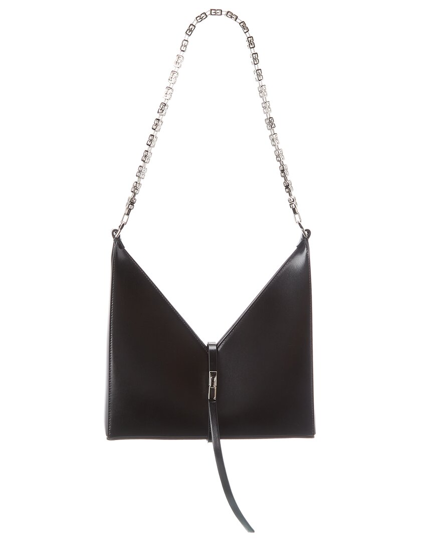 Givenchy Cut Out Small Leather Shoulder Bag In Black