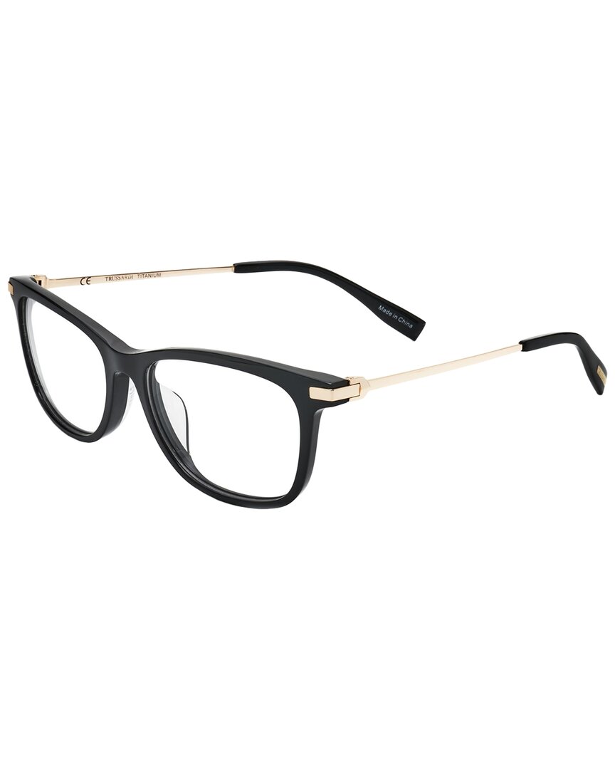 Trussardi Women's Vtr104t 54mm Optical Frames In Black