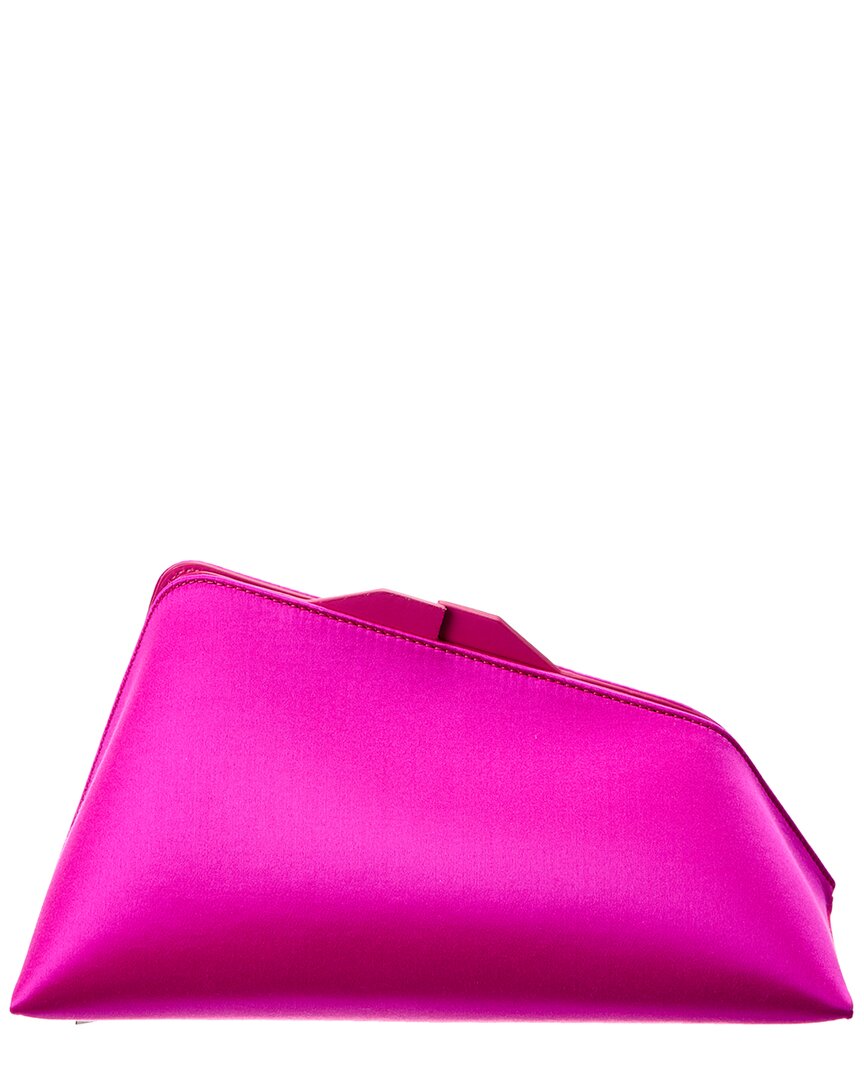 ATTICO 8:30 PM SATIN & LEATHER CLUTCH