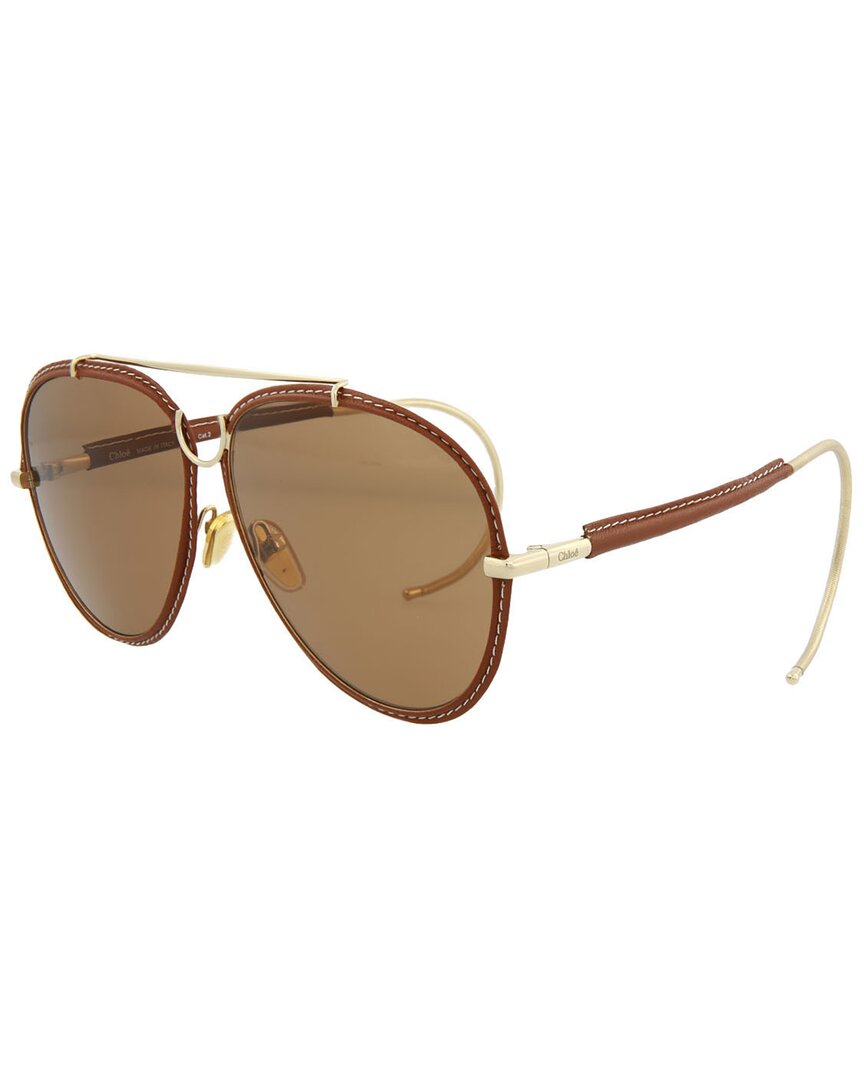 Chloé Women's Ch0080s 62mm Sunglasses In Gold
