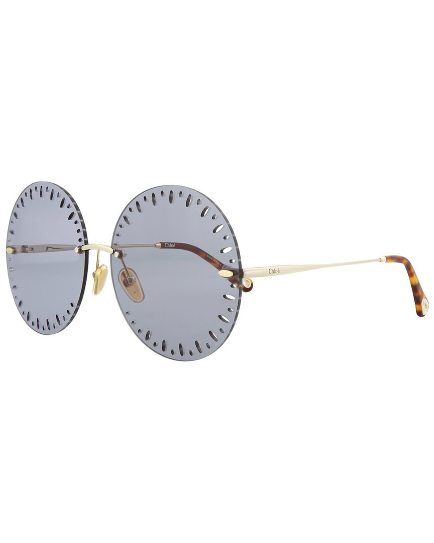 Chloé Women's Ch0110s 63mm Sunglasses In Gold