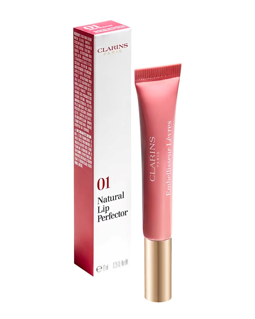 Clarins 0.35oz 01 Rose Shimmer Natural Lip Perfector