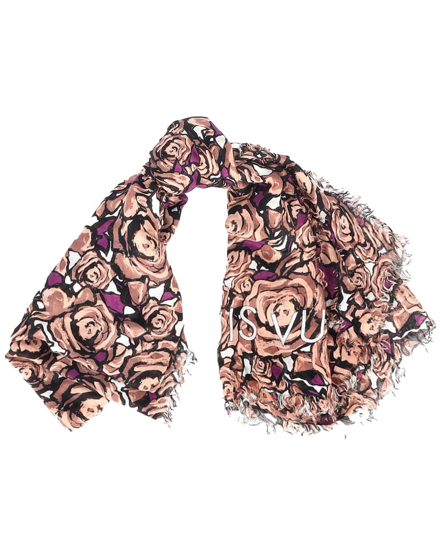 Pre-owned Louis Vuitton Floral Scarf (authentic Pre-loved)