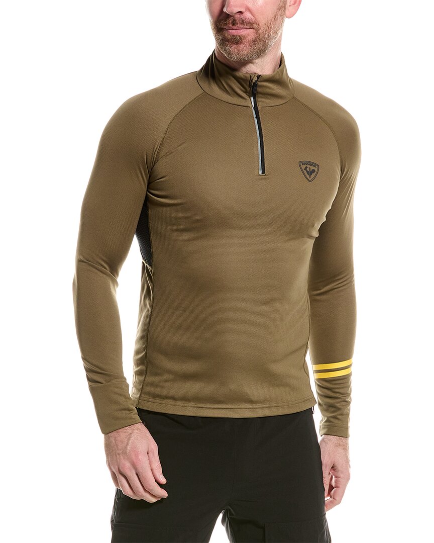 Мужской базовый топ Rossignol Poursuite на молнии 12 зеленый 2Xl 7990₽