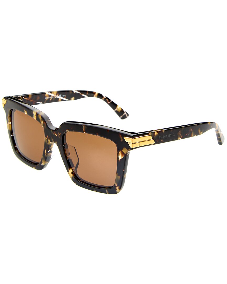 Bottega Veneta Womens Brown Bv1005s Square-frame Acetate Sunglasses In Brown