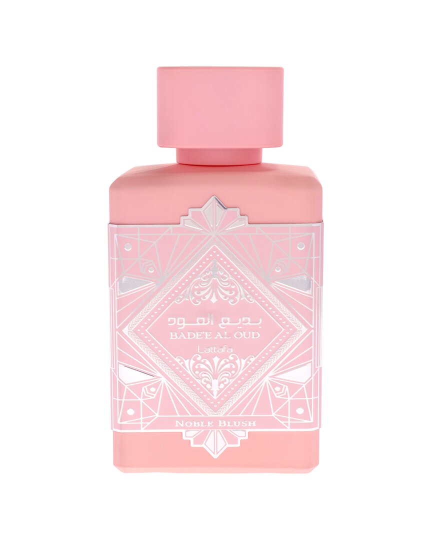 Lattafa Unisex 3.4oz Bade'e Al Oud Noble Blush Edp In Transparent