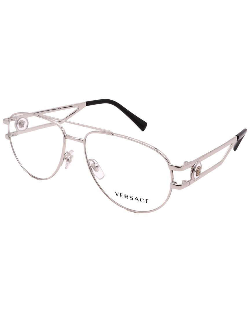 Versace Men's Ve1269 55mm Optical Frames In Silver