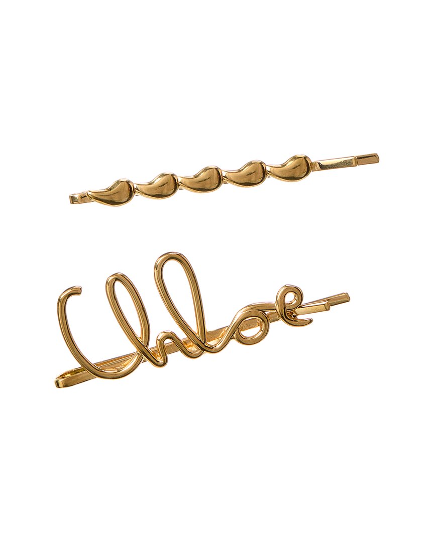 Chloé Set Of 2 Hair Clips "iconic"
