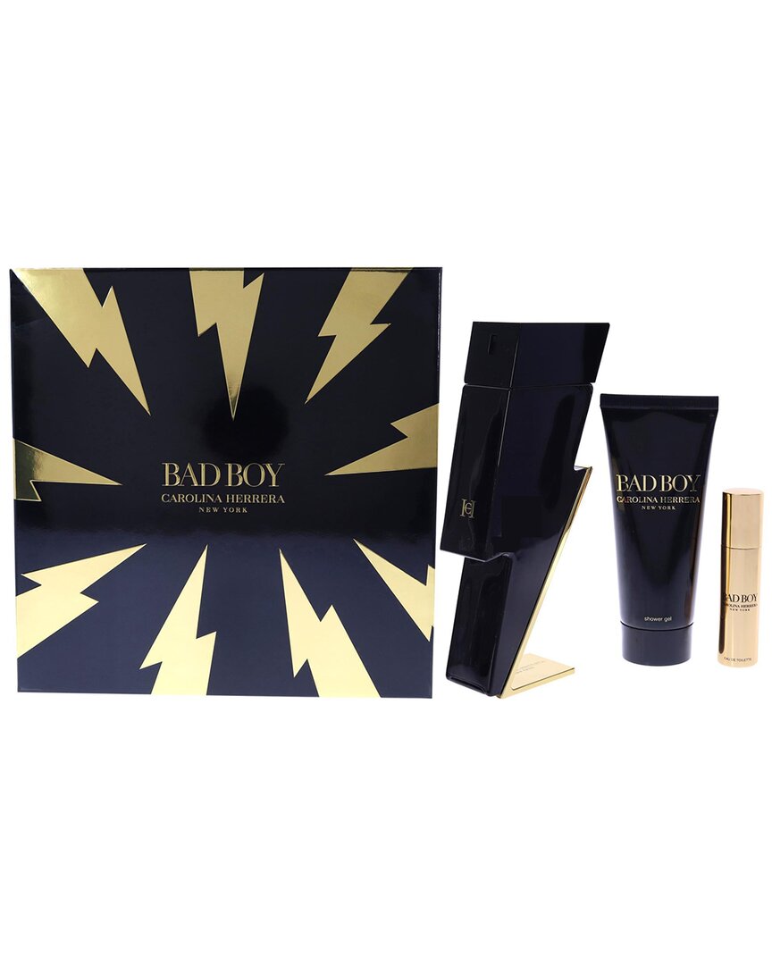 Carolina Herrera Men's Bad Boy 3pc Gift Set