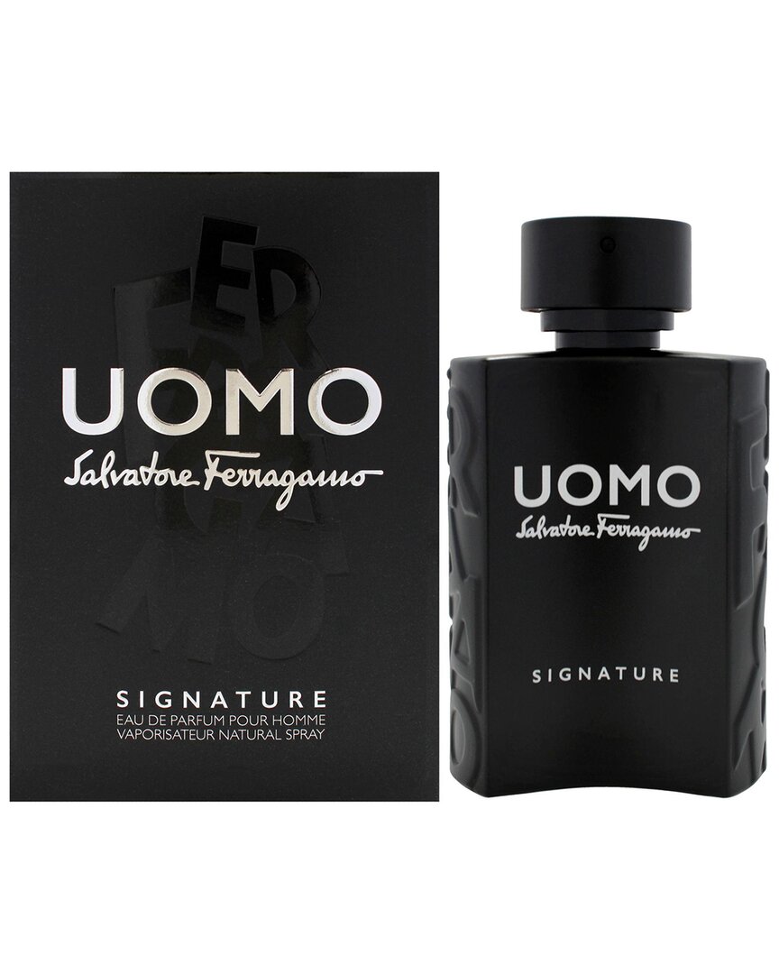 Ferragamo Men's 3.4oz Uomo Signature Edp Spray In Black