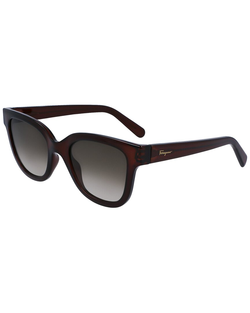 Shop Ferragamo Women's Sf1066s 52mm Sunglasses In Brown