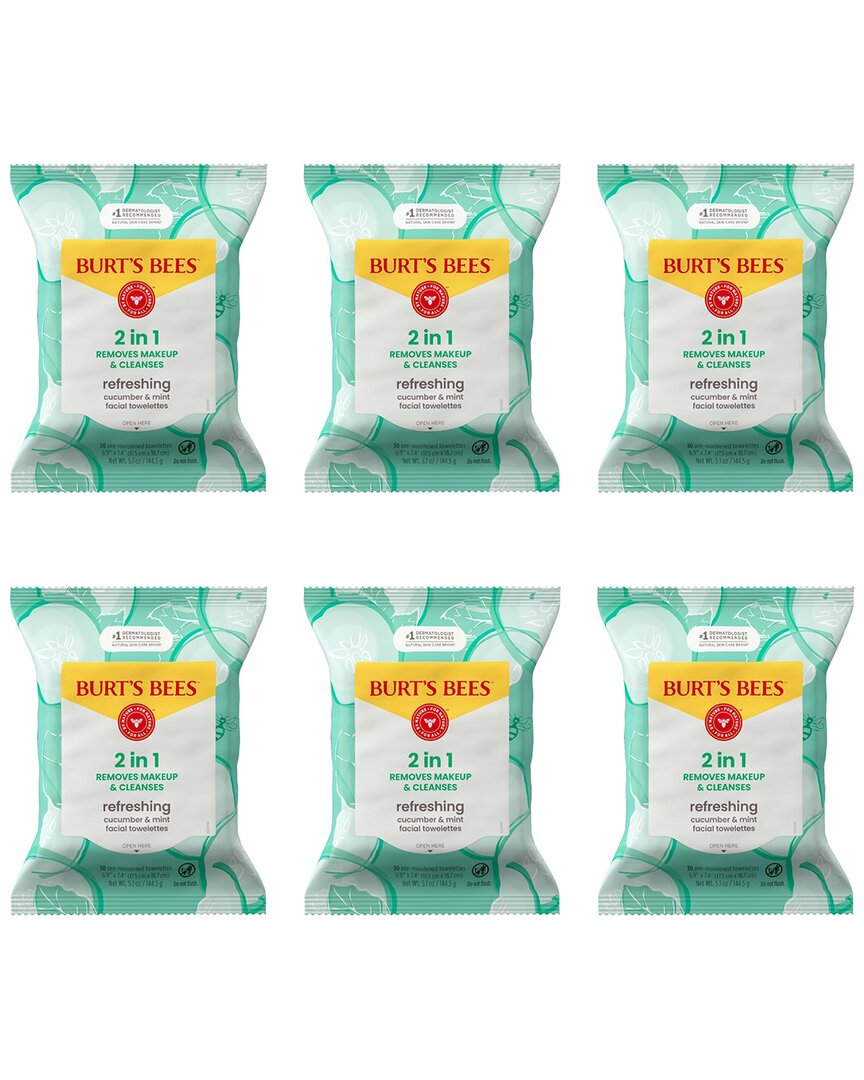 Burt's Bees Burts Bees Unisex 5.1oz Facial Cleansing Towelettes - Cucumber And Sage In Transparent