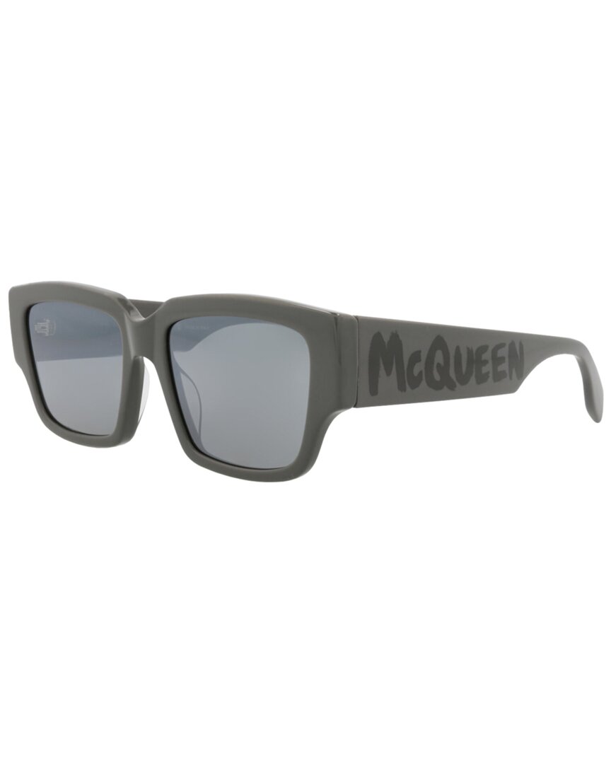 Alexander Mcqueen Men's Am0329s 56mm Sunglasses In Black