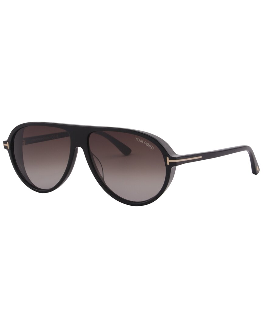 Tom Ford Marcus 60mm Gradient Pilot Sunglasses