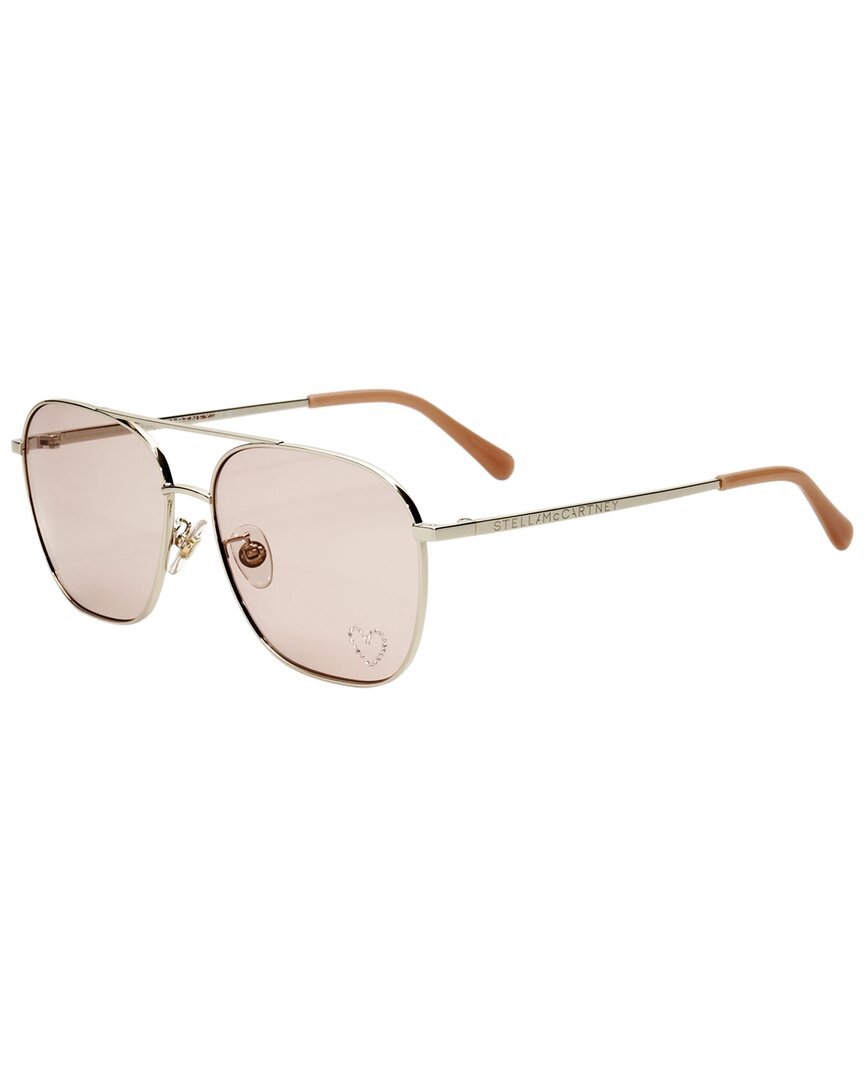 Stella Mccartney Women's Sc40038u 58mm Sunglasses In Silver