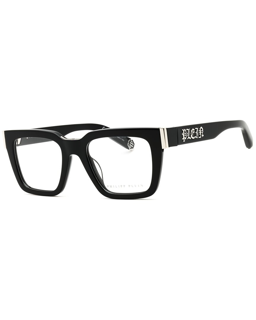 Philipp Plein Rectangular Men's Eyeglasses In Black