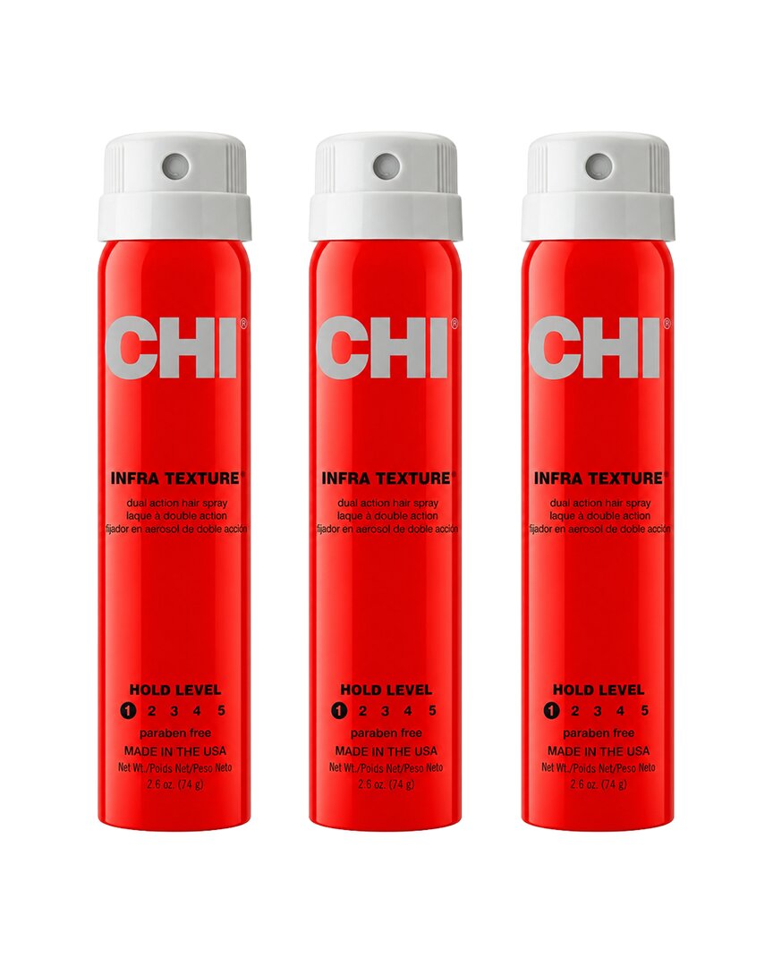 Chi Infra Texture Hair Spray - Pack Of 3