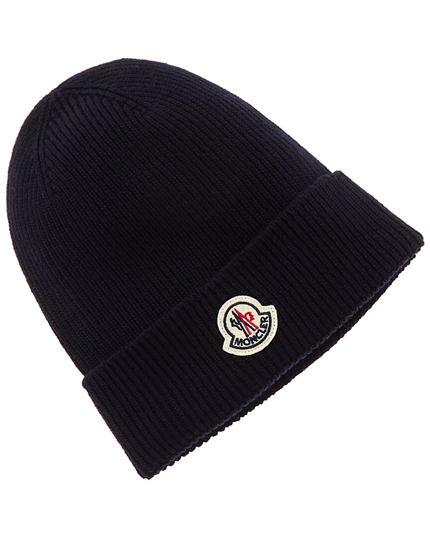 Moncler Wool Hat In Black