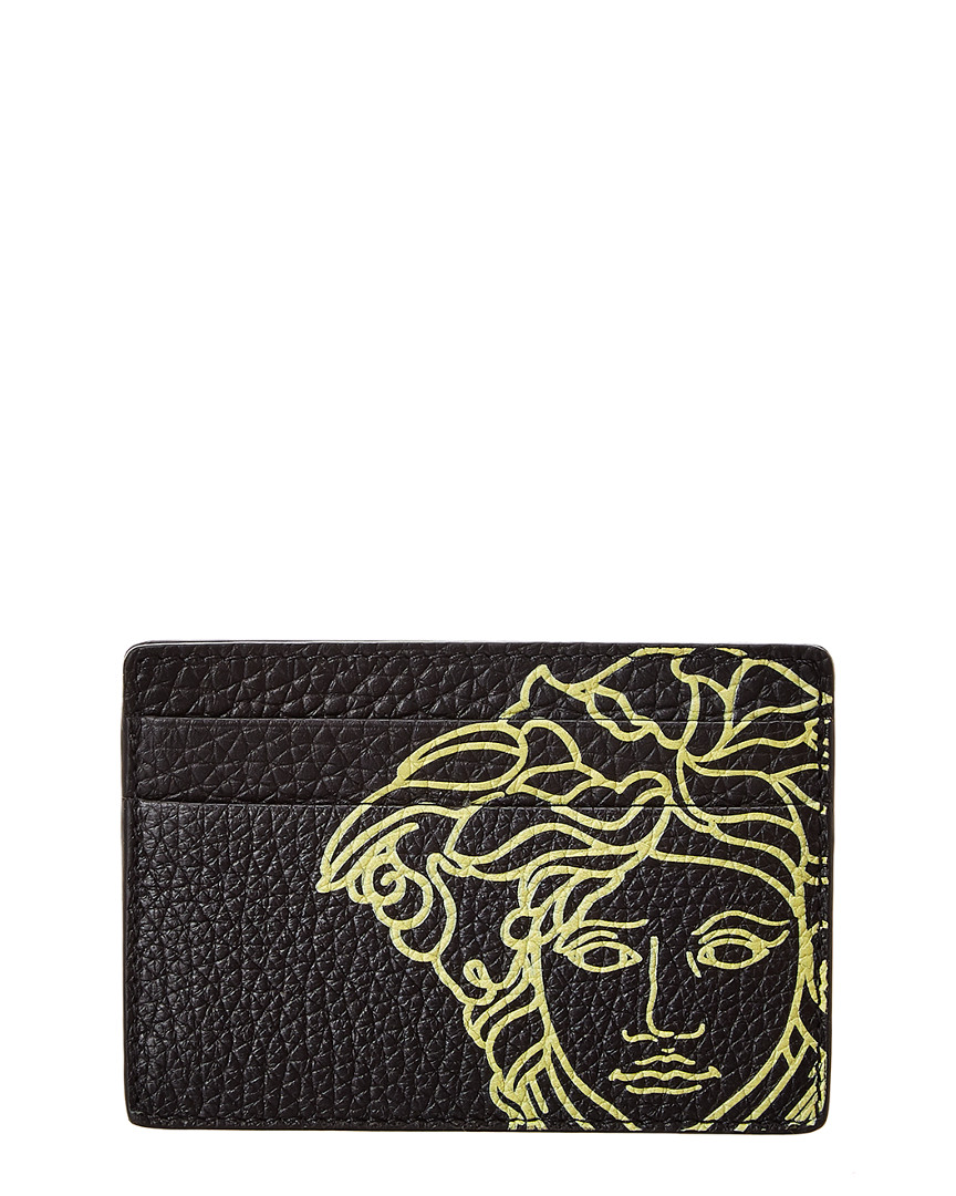 Versace Medusa Print Leather Card Holder Men's eBay