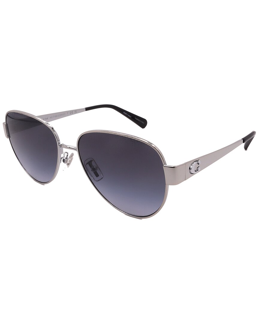 Coach Women's Hc7186 57mm Sunglasses In Black