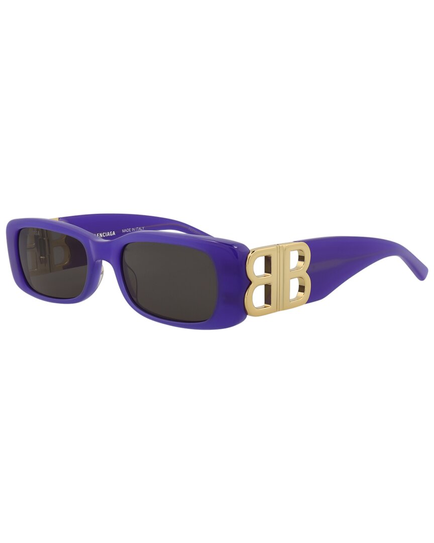 Balenciaga Violet Acetate Sunglasses In Purple