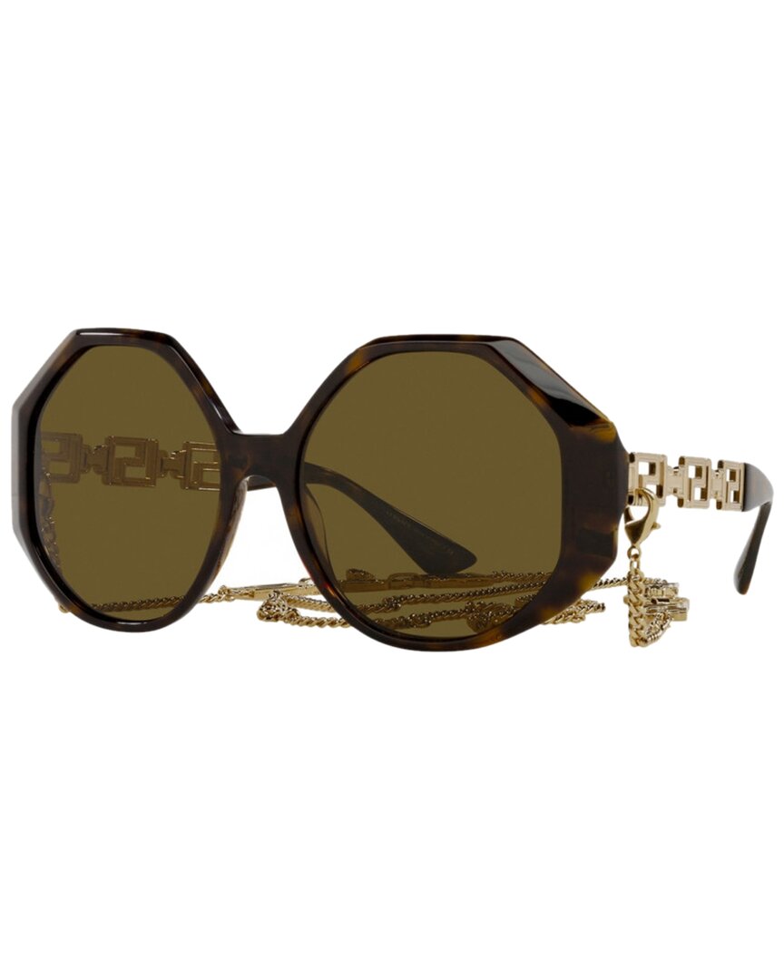 Versace Women's Sunglasses, Ve4395 In Brown