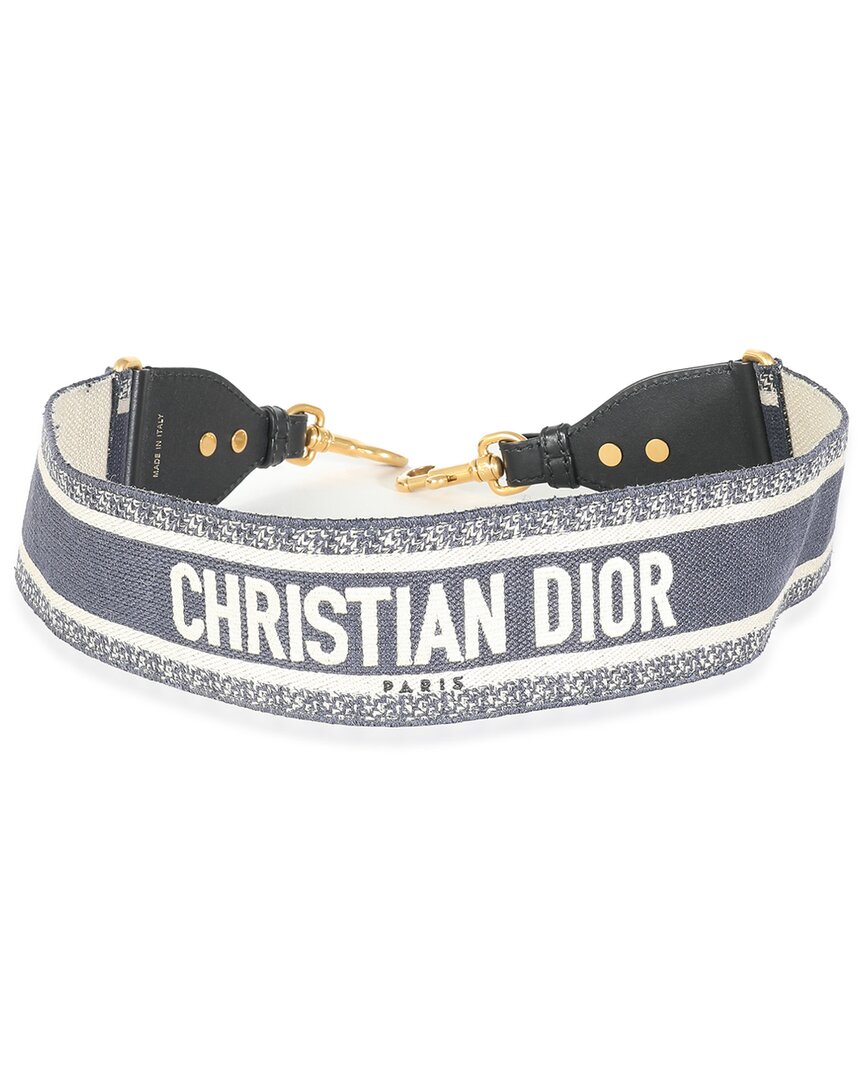 Dior Logo Embroidered Adjustable Shoulder Strap (authentic Pre-loved)