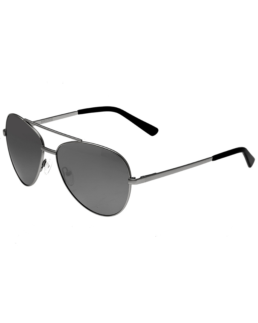 Bertha Women's Bianca 50mm Polarized Sunglasses In Black / Silver / Spring