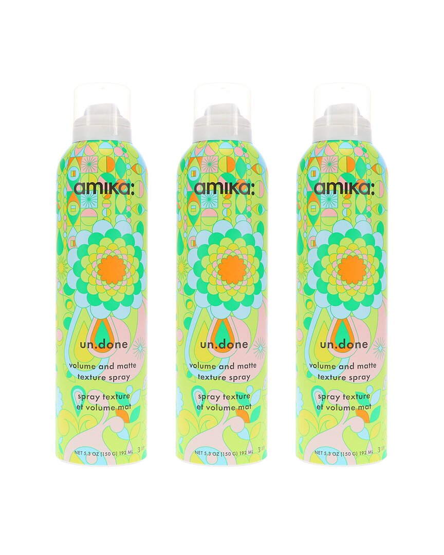 Amika 5.3oz Un.done Volume And Matte Texture Spray 3 Pack