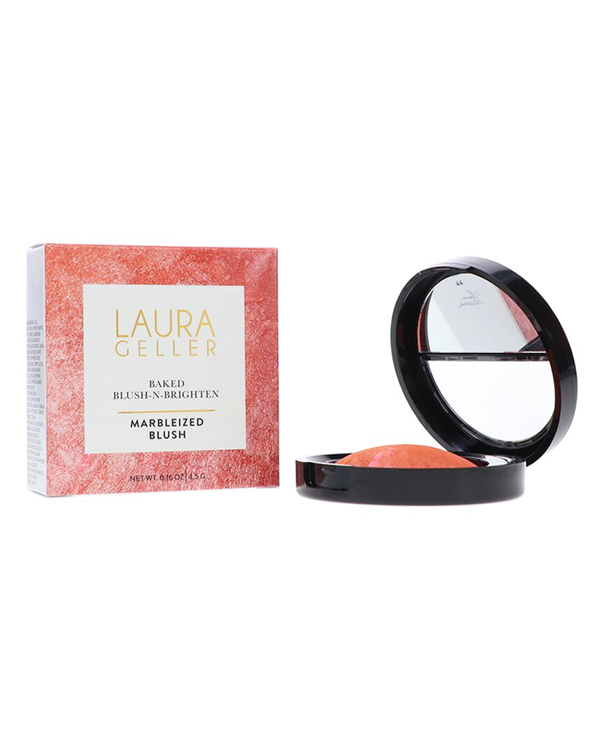 Laura Geller Baked Blush-n-brighten Pink Grapefruit 0.16oz In White